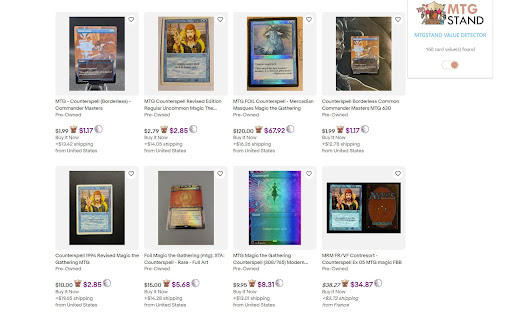 MTGstand Value Detector  from Chrome web store to be run with OffiDocs Chromium online