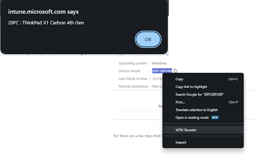 MTM revealer  from Chrome web store to be run with OffiDocs Chromium online