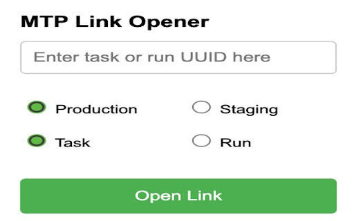MTP Link Opener  from Chrome web store to be run with OffiDocs Chromium online