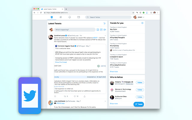 m tweet  from Chrome web store to be run with OffiDocs Chromium online