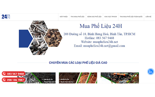 Mua Phế Liệu 24H  from Chrome web store to be run with OffiDocs Chromium online