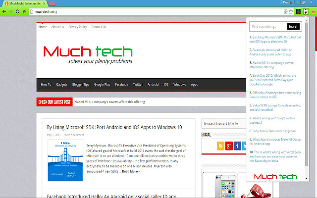 Much Tech  from Chrome web store to be run with OffiDocs Chromium online