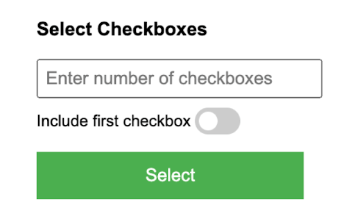 Multi Checkbox Selector  from Chrome web store to be run with OffiDocs Chromium online