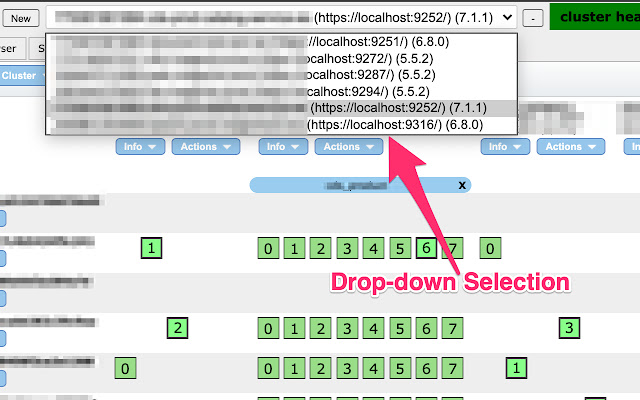 Multi Elasticsearch Head  from Chrome web store to be run with OffiDocs Chromium online