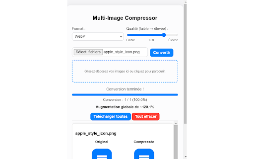 Multi Image Compressor (No Metadata, Full Quality)  from Chrome web store to be run with OffiDocs Chromium online