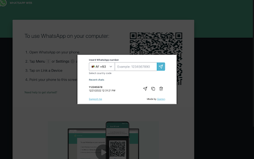 MultiLink | Open WA chats  from Chrome web store to be run with OffiDocs Chromium online