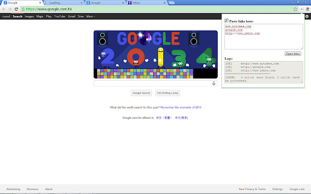 Multi links  from Chrome web store to be run with OffiDocs Chromium online