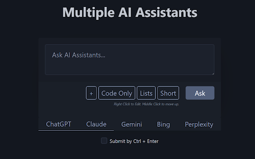 Multiple Chatbots  from Chrome web store to be run with OffiDocs Chromium online