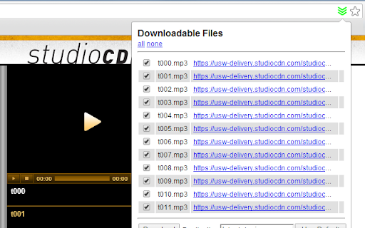 Multiple File Downloader  from Chrome web store to be run with OffiDocs Chromium online