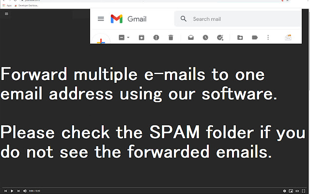 Multiple Forward for Gmail  from Chrome web store to be run with OffiDocs Chromium online