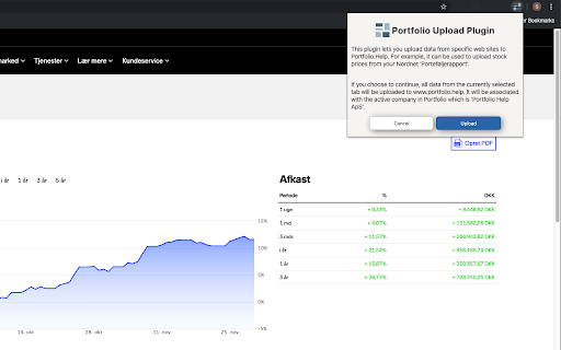 Multi Regnskab Upload  from Chrome web store to be run with OffiDocs Chromium online