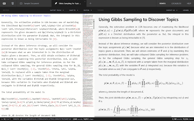 MultiTabs Markdown Editor  from Chrome web store to be run with OffiDocs Chromium online