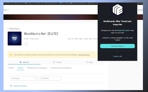 Multitracks Elite TimeCode  from Chrome web store to be run with OffiDocs Chromium online