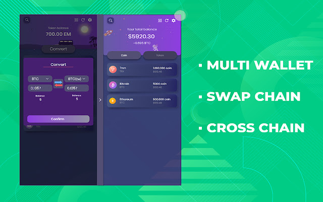 Multi Wallet  from Chrome web store to be run with OffiDocs Chromium online