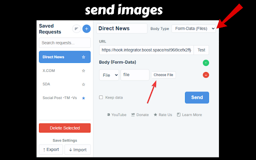 Multi Webhook Sender  from Chrome web store to be run with OffiDocs Chromium online