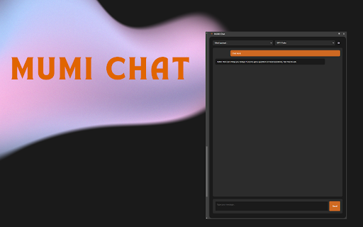 MUMI Chat  from Chrome web store to be run with OffiDocs Chromium online