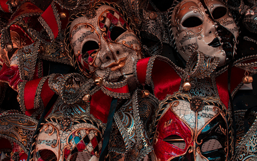 Musical masks  from Chrome web store to be run with OffiDocs Chromium online