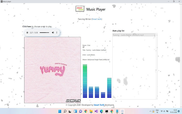 Music Player  from Chrome web store to be run with OffiDocs Chromium online