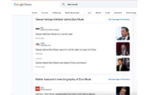 Musket: Hide Elon related News  from Chrome web store to be run with OffiDocs Chromium online