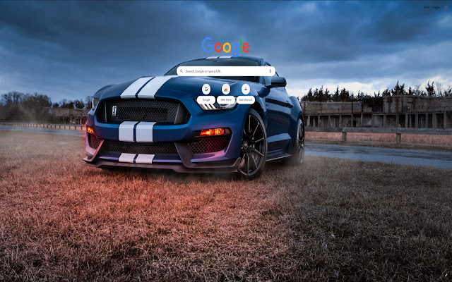 Mustang Shelby Blue and Red Theme 2560X1440  from Chrome web store to be run with OffiDocs Chromium online