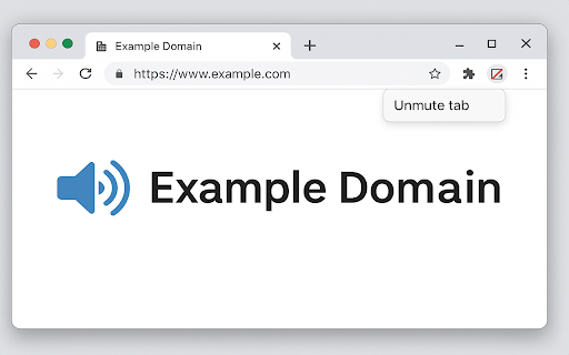 Mute Current Tab  from Chrome web store to be run with OffiDocs Chromium online