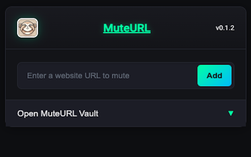 MuteURL  from Chrome web store to be run with OffiDocs Chromium online