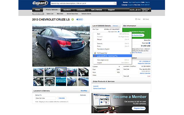 Extensia MyAuto.ge Chrome din magazinul web Chrome va fi rulată cu OffiDocs Chromium online