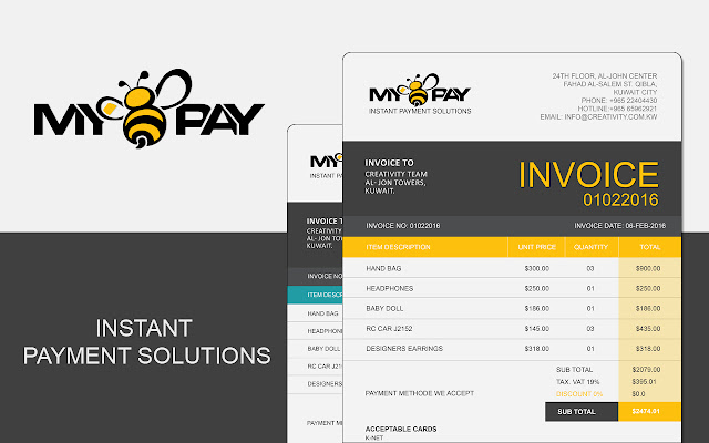 MyBpay Invoice App  from Chrome web store to be run with OffiDocs Chromium online