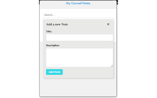 My Canned Notes  from Chrome web store to be run with OffiDocs Chromium online