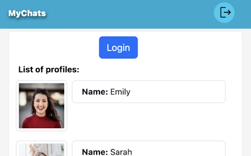 MyChats  from Chrome web store to be run with OffiDocs Chromium online