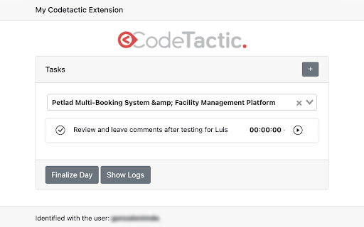 My Codetactic Extension  from Chrome web store to be run with OffiDocs Chromium online
