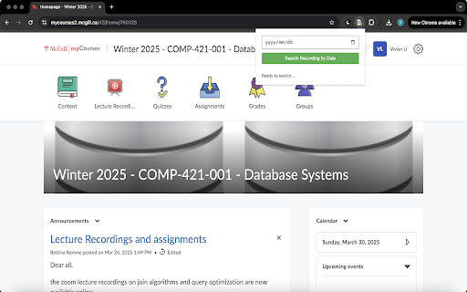 MyCourses Transcript Search  from Chrome web store to be run with OffiDocs Chromium online