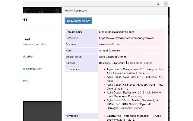 MyCVThèque Chrome extension  from Chrome web store to be run with OffiDocs Chromium online
