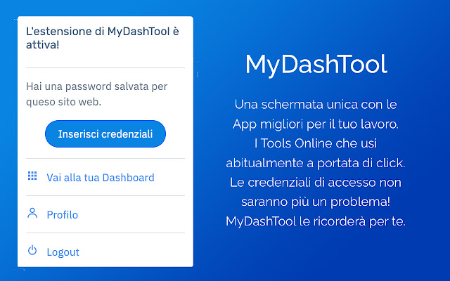 MyDashTool Extension  from Chrome web store to be run with OffiDocs Chromium online