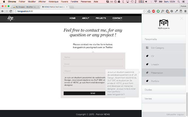 My Dropper  from Chrome web store to be run with OffiDocs Chromium online