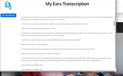 My Ears  from Chrome web store to be run with OffiDocs Chromium online