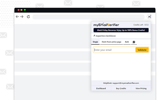 MyEmailVerifier  from Chrome web store to be run with OffiDocs Chromium online