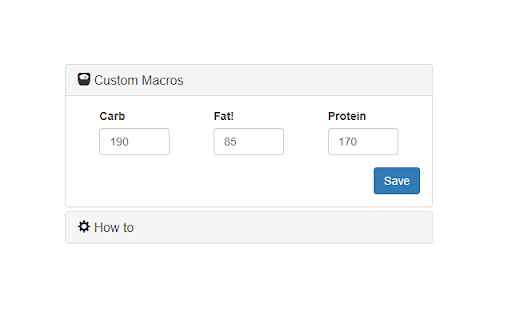 MyFitnessPal Extension  from Chrome web store to be run with OffiDocs Chromium online