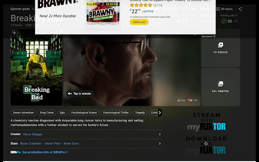 MyFlixTor | Movies Streaming  Download App  from Chrome web store to be run with OffiDocs Chromium online