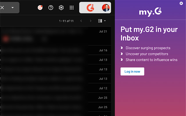 MyG2 Extension  from Chrome web store to be run with OffiDocs Chromium online
