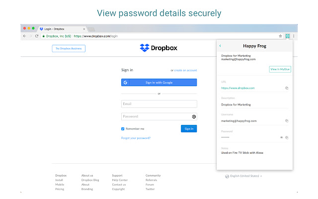 MyGlue Chrome Extension  from Chrome web store to be run with OffiDocs Chromium online