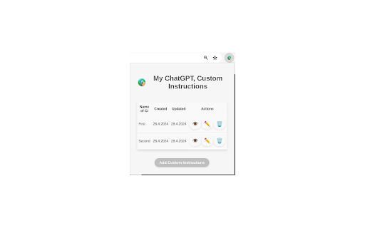 My GPT CIs  from Chrome web store to be run with OffiDocs Chromium online
