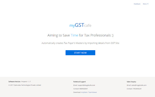 myGSTcafe  from Chrome web store to be run with OffiDocs Chromium online