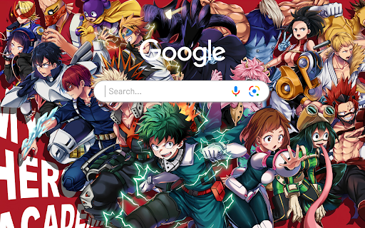 My Hero Academia MHA BNHA Anime Theme  from Chrome web store to be run with OffiDocs Chromium online