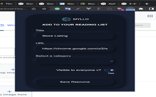 myllo  from Chrome web store to be run with OffiDocs Chromium online