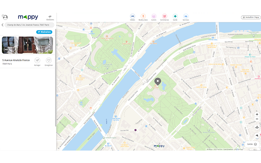 My Maps  from Chrome web store to be run with OffiDocs Chromium online