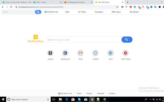 MyNewsFree  from Chrome web store to be run with OffiDocs Chromium online