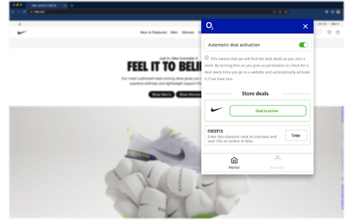 My O2 Feel Good Shopping  from Chrome web store to be run with OffiDocs Chromium online