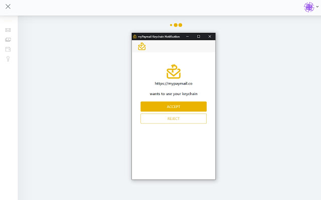 myPaymail Keychain  from Chrome web store to be run with OffiDocs Chromium online