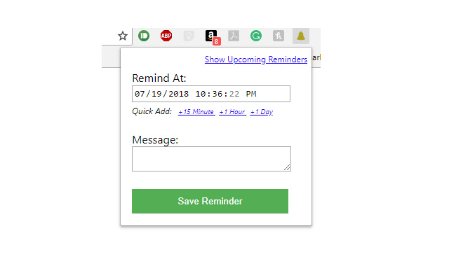 MyReminder Plugin  from Chrome web store to be run with OffiDocs Chromium online